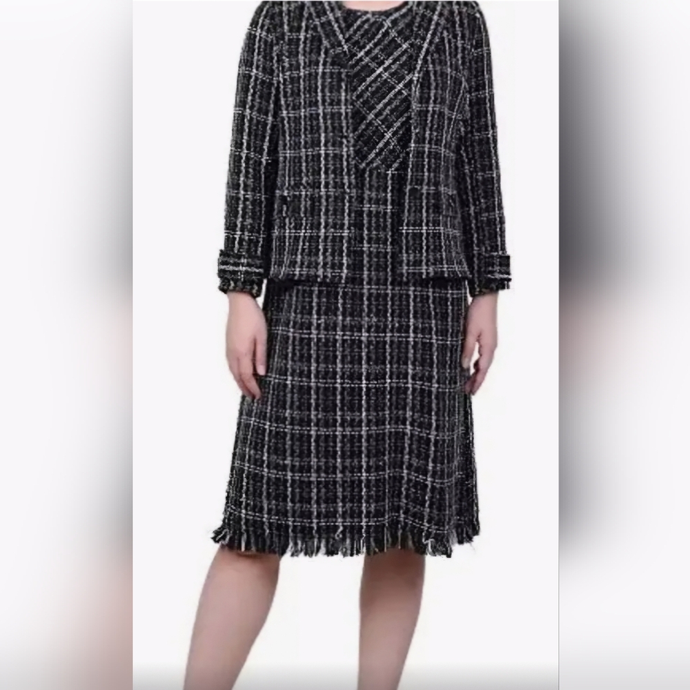 NWT NY Collection Holiday Dress w/Jacket-PXL